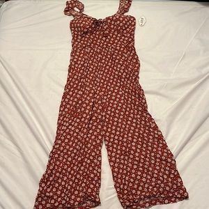 Red and white romper still with tags